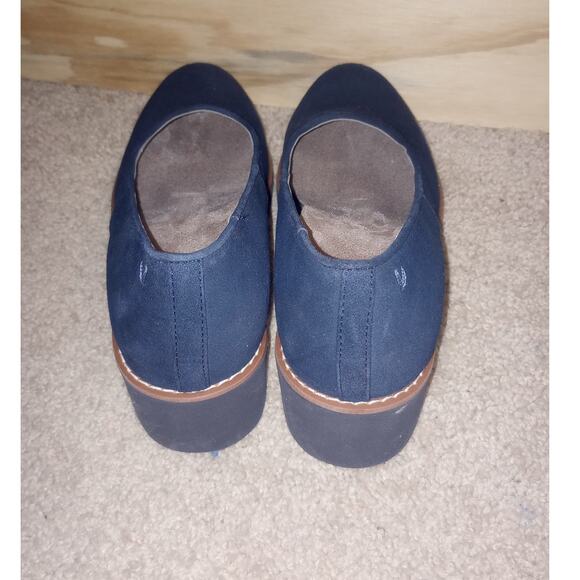 Women's Vionic Navy Blue Wedges Suede Willa Wedge Water Repellant 7.5 - Picture 2 of 3